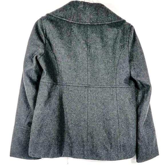 Michael Kors Dark Charcoal Gray Peacoat Jacket - Picture 7 of 7